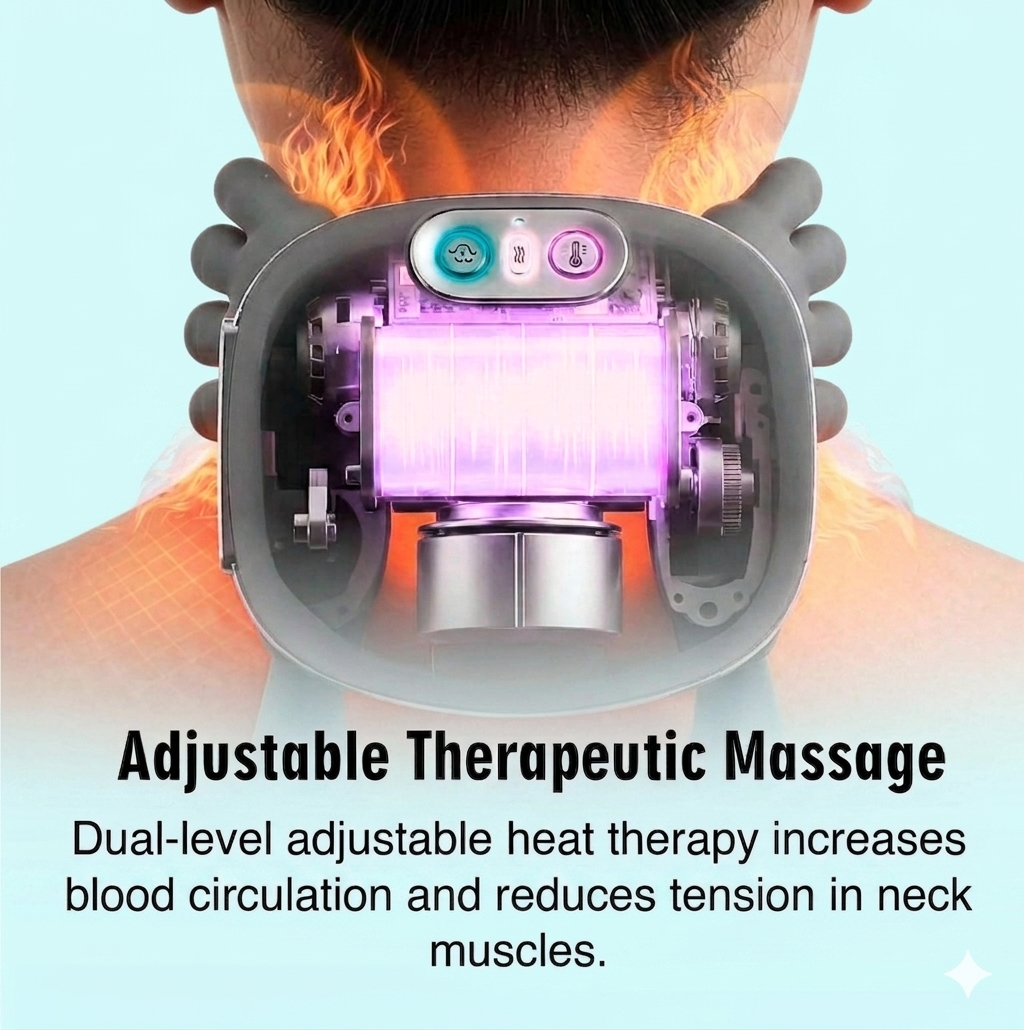 Nuvexaris™-3-in-1 Neck Massager